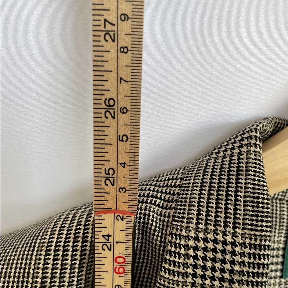 Ralph Lauren Houndstooth Linen Wool Blazer Size 10 - Picture 9 of 12